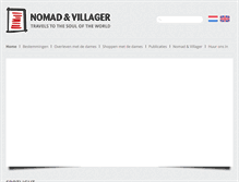 Tablet Screenshot of nomadandvillager.com